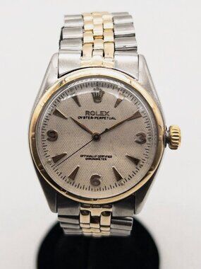 ROLEX Oyster Perpetual 34mm 14k Yellow Gold Mens Watch